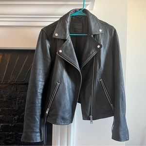 All saints Dalby leather biker jacket